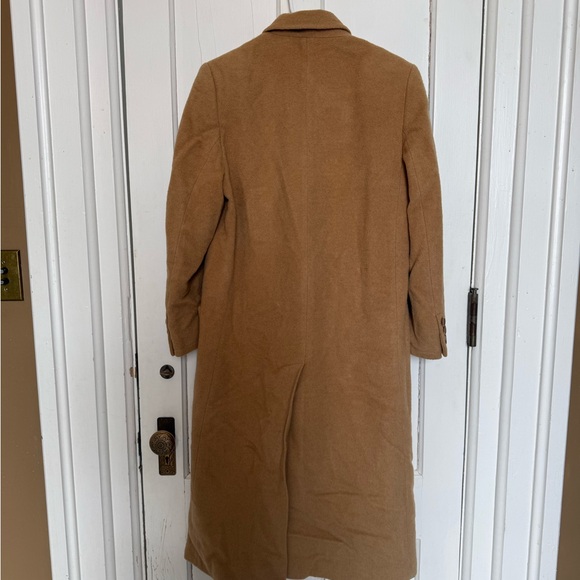 Vintage Wool Camel Double Breasted Coat L - Picture 6 of 8